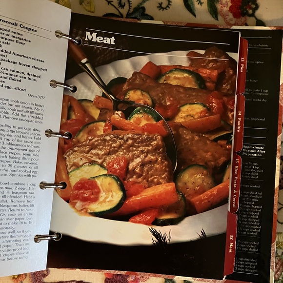 VINTAGE BETTER HOMES & GARDENS NEW COOKBOOK 1981 HARDCOVER 5 RING BINDER - Picture 6 of 17